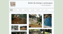 Desktop Screenshot of betterbydesignlandscapes.com.au