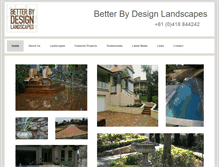 Tablet Screenshot of betterbydesignlandscapes.com.au